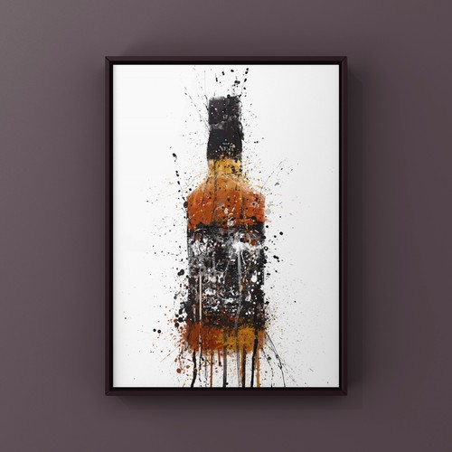 Jack daniels art print - a4,